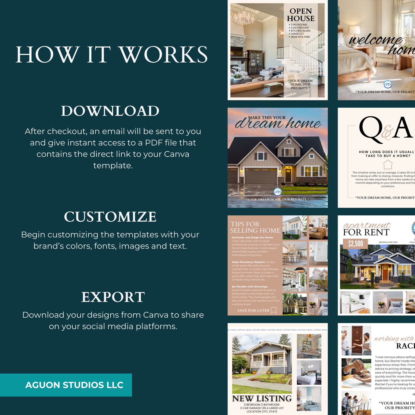 Real Estate Instagram Templates