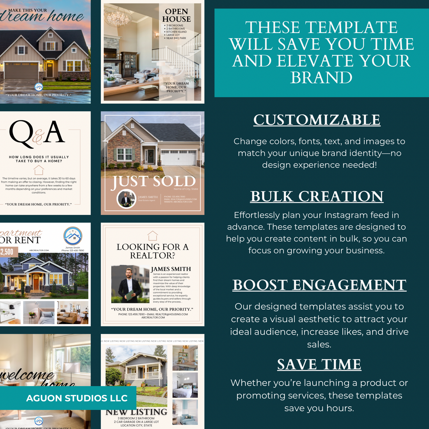 Real Estate Instagram Templates