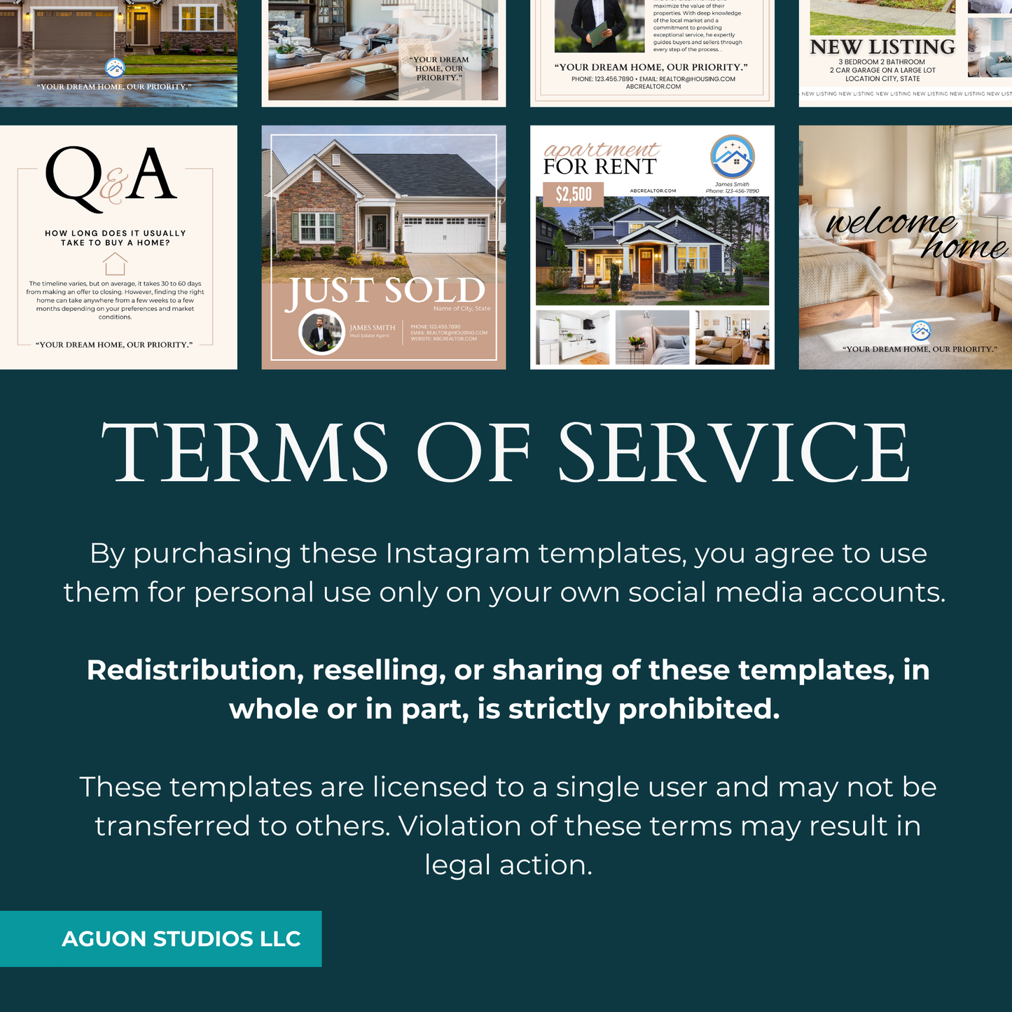 Real Estate Instagram Templates