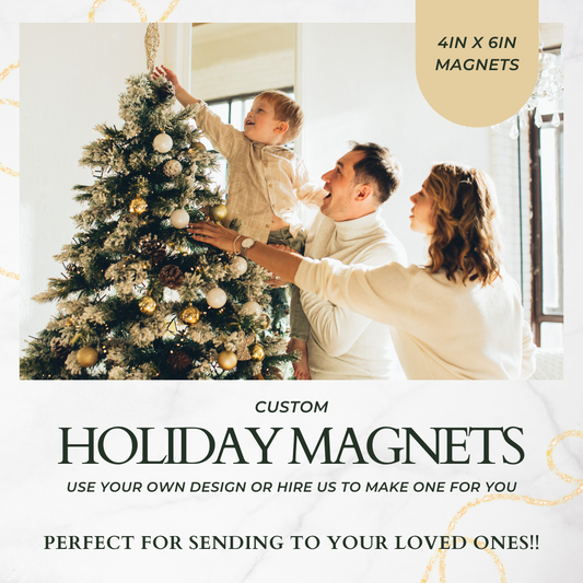 Custom Holiday Card Magnet Printing